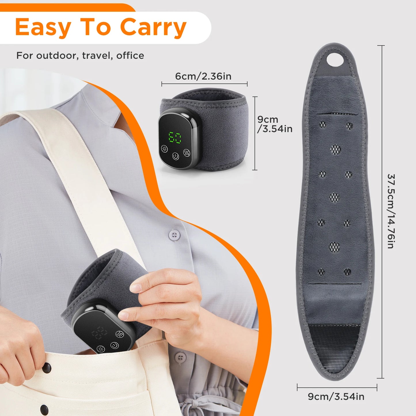 Electric Heated Wrist & Ankle Massager Rechargeable