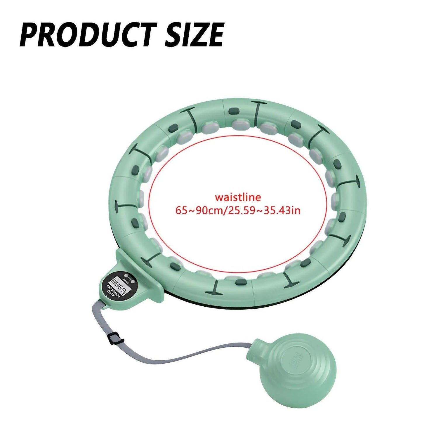 Smart Weighted Fitness Hoop with Counter & Gravity Ball