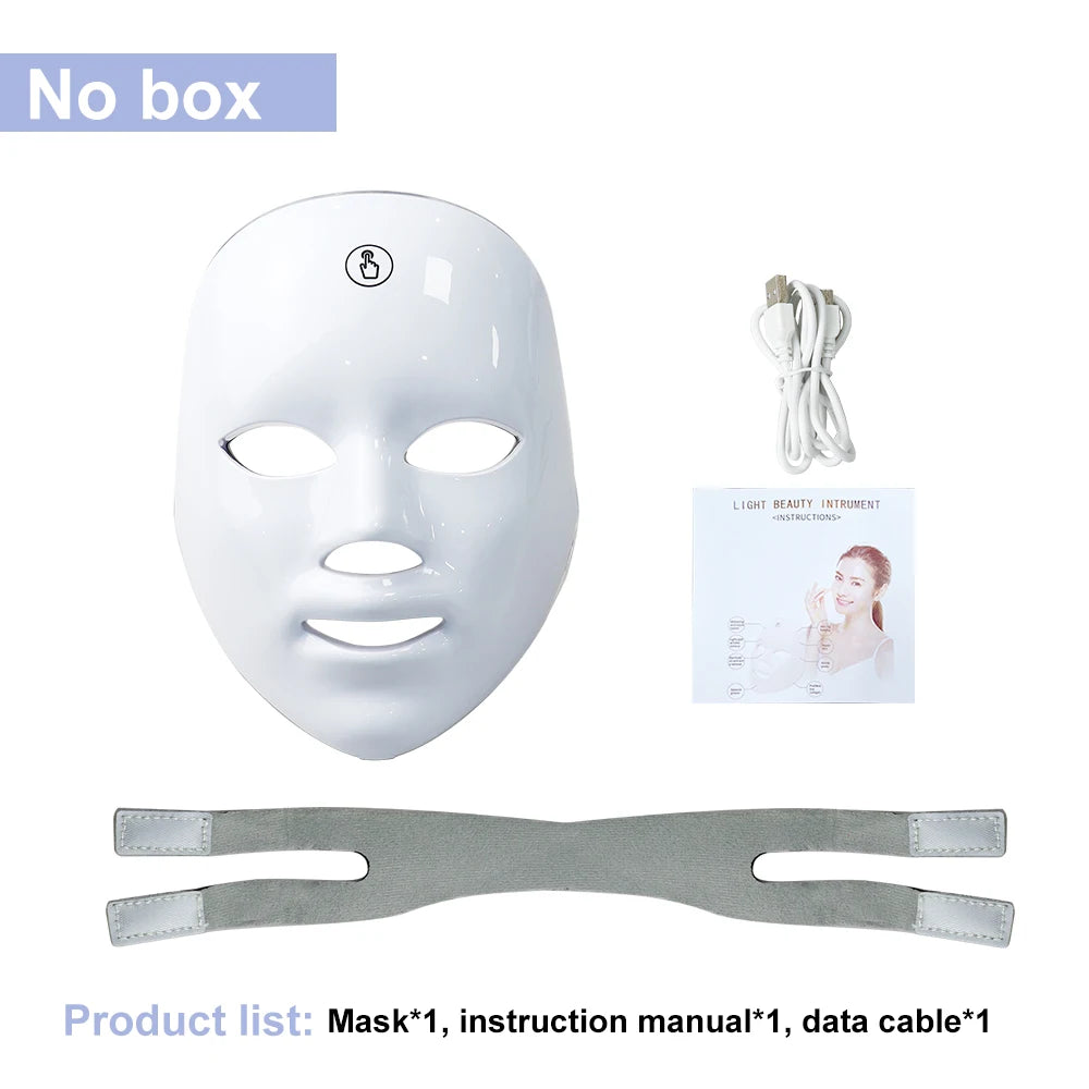 7-Colour LED Facial Mask – Skin Rejuvenation & Firming Device