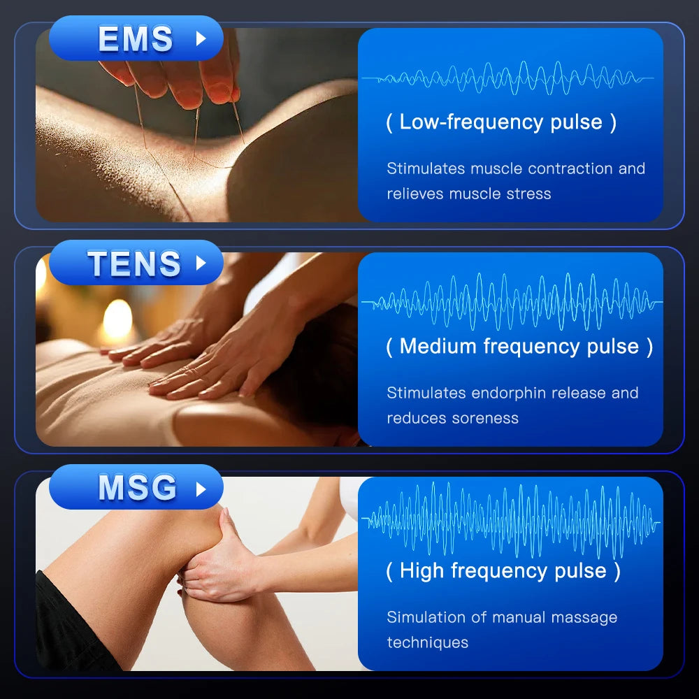 EMS Electric Pulse Massager Digital Device