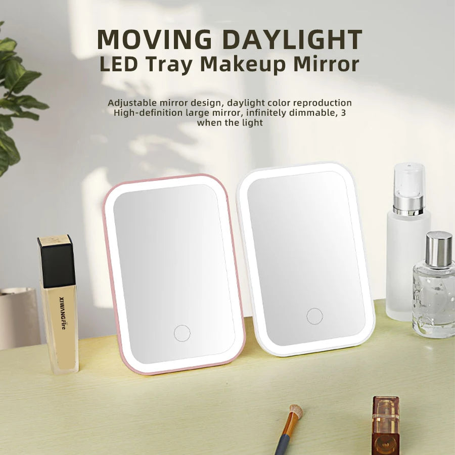 LED Touch Makeup Mirror with 3 Light Modes
