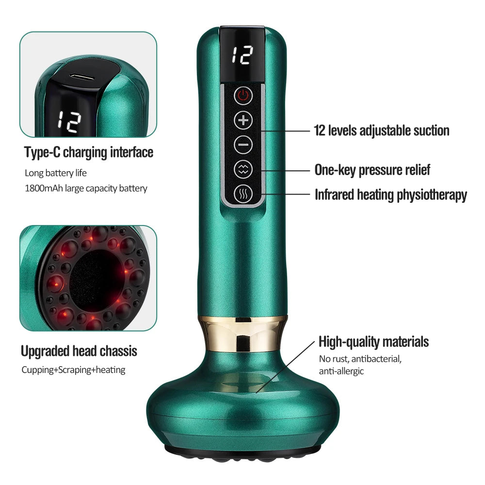 Smart Vacuum Cupping Massager | Heated Recovery Device