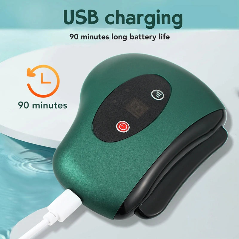 Electric Vibration Gua Sha Massager for Face & Body Care
