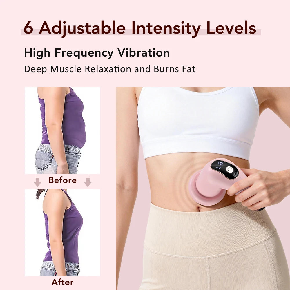 Wireless Body Massage Stick with 5 Massage Heads