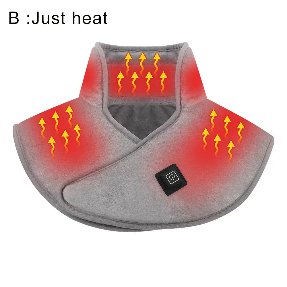 Electric Heated Neck & Shoulder Wrap with Vibration Comfort
