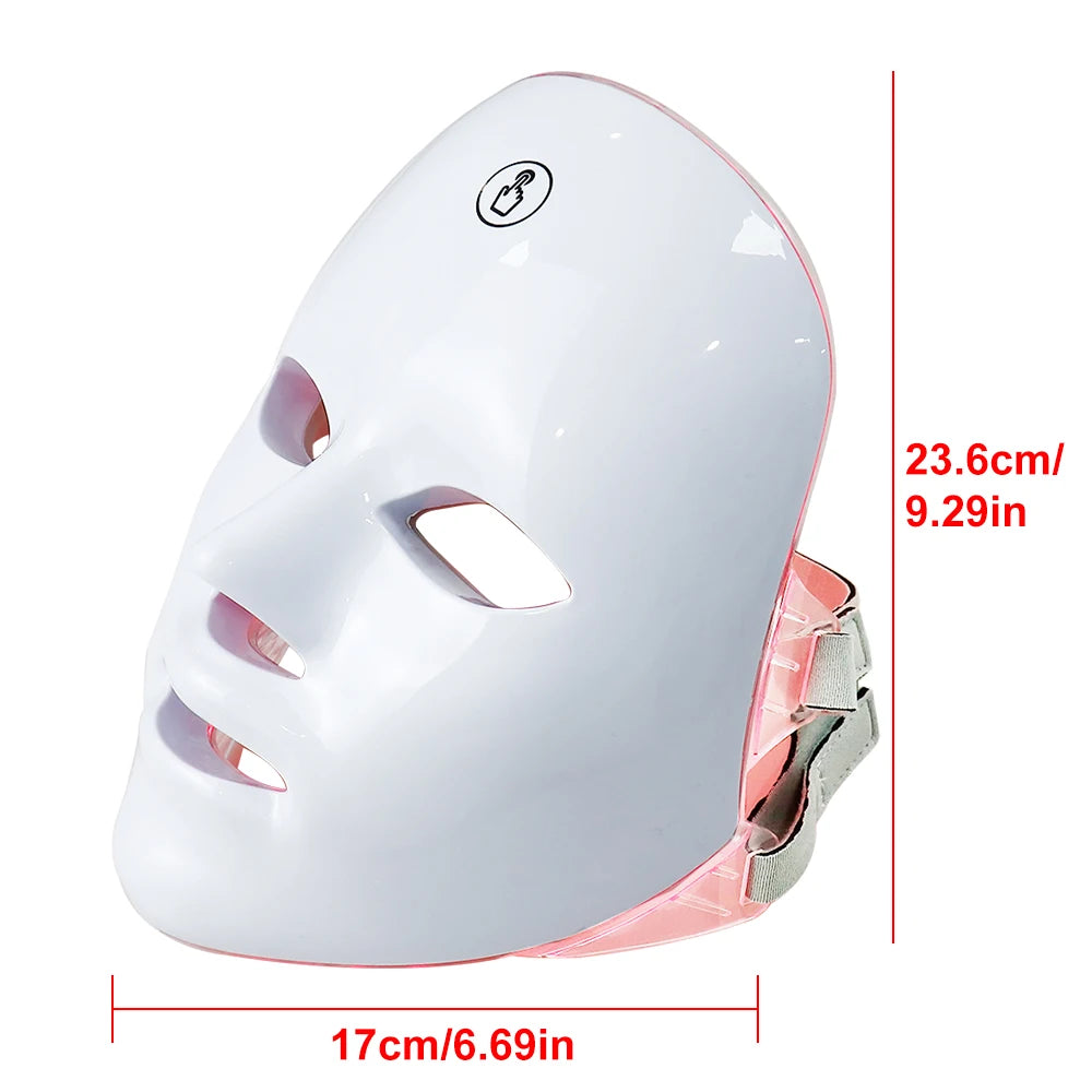 7-Colour LED Facial Mask – Skin Rejuvenation & Firming Device
