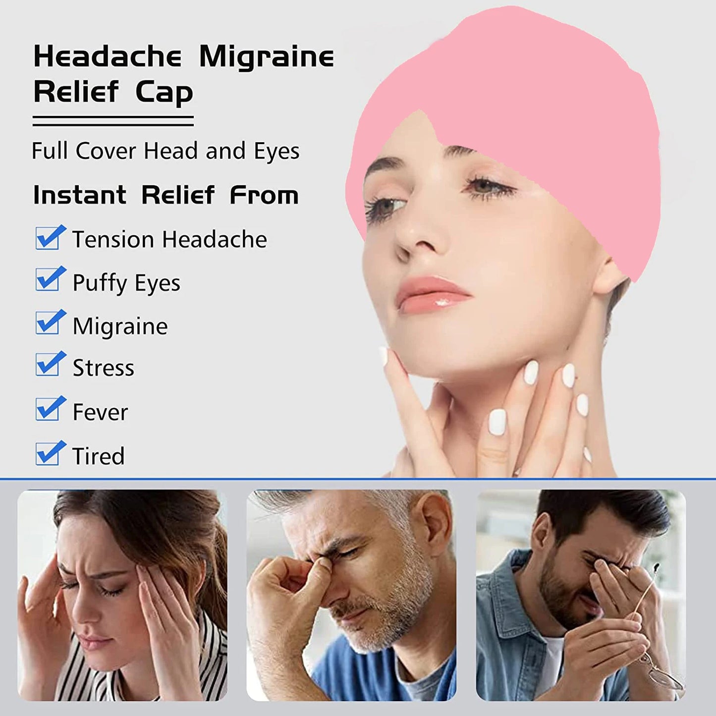 Reusable Gel Hot & Cold Comfort Cap