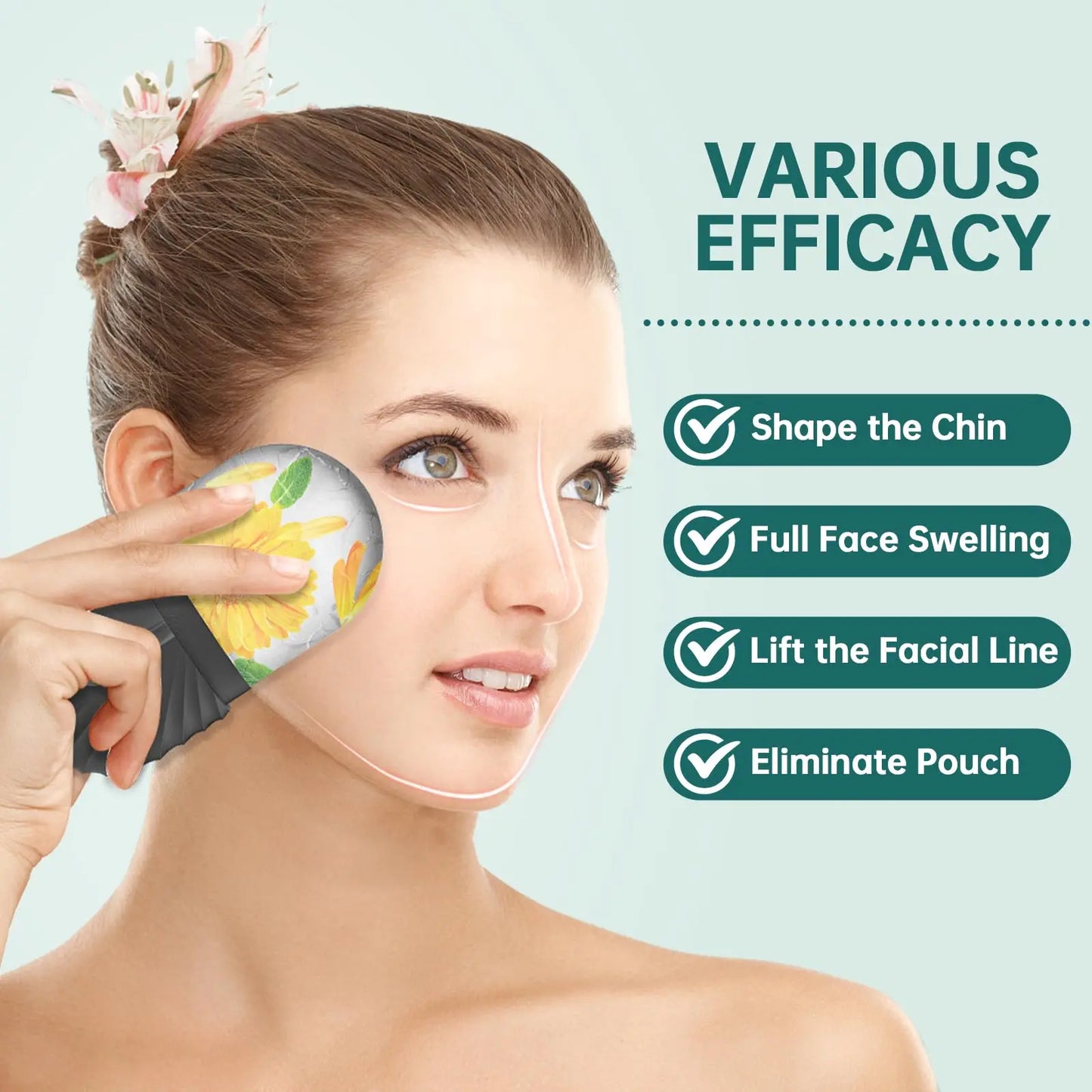 Ice Face Roller Set for Skincare & Facial Massage