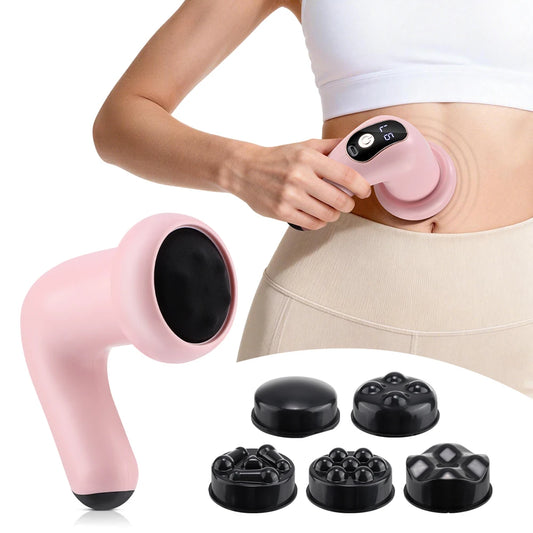 Wireless Body Massage Stick with 5 Massage Heads