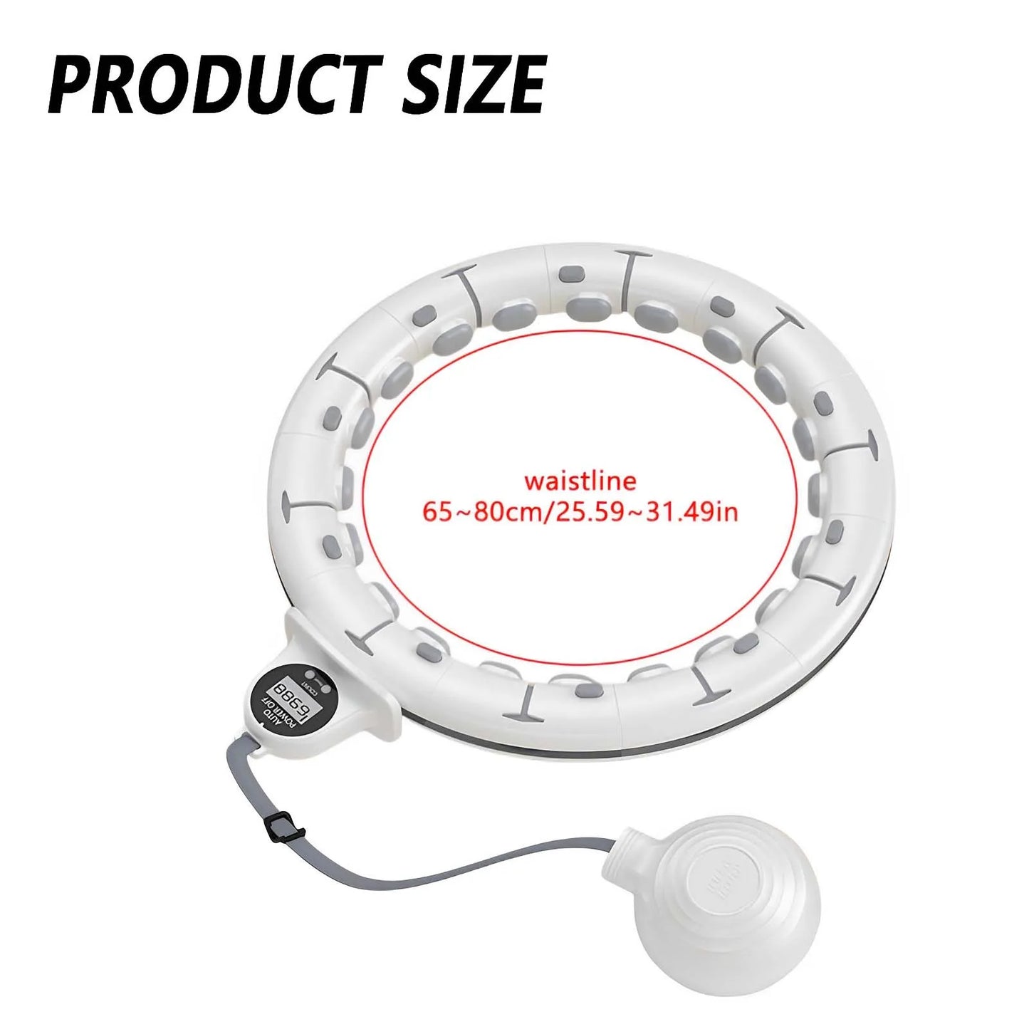 Smart Weighted Fitness Hoop with Counter & Gravity Ball