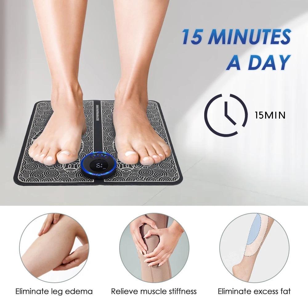Smart EMS Foot Massage Pad Wireless Remote Control