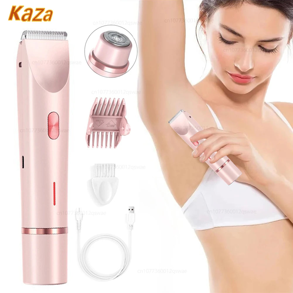 Electric Women's Dual Head Shaver & Hair Trimmer