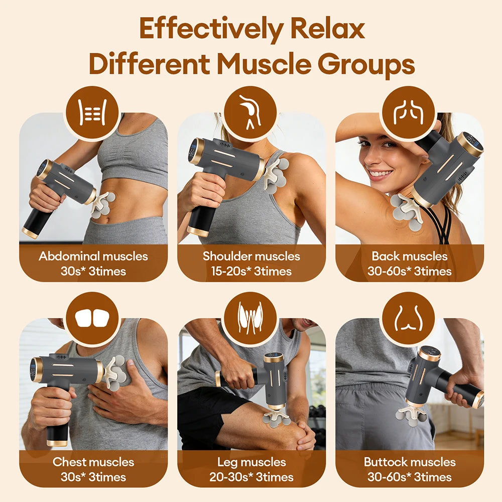 11-in-1 Electric Massage Gun 99 Speed Device