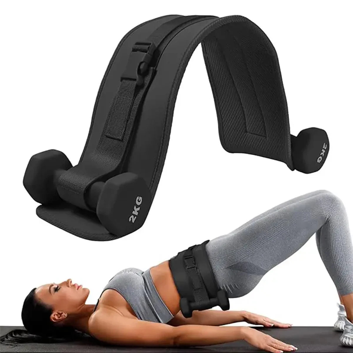 Adjustable Weighted Waist Belt Home Fitness Training