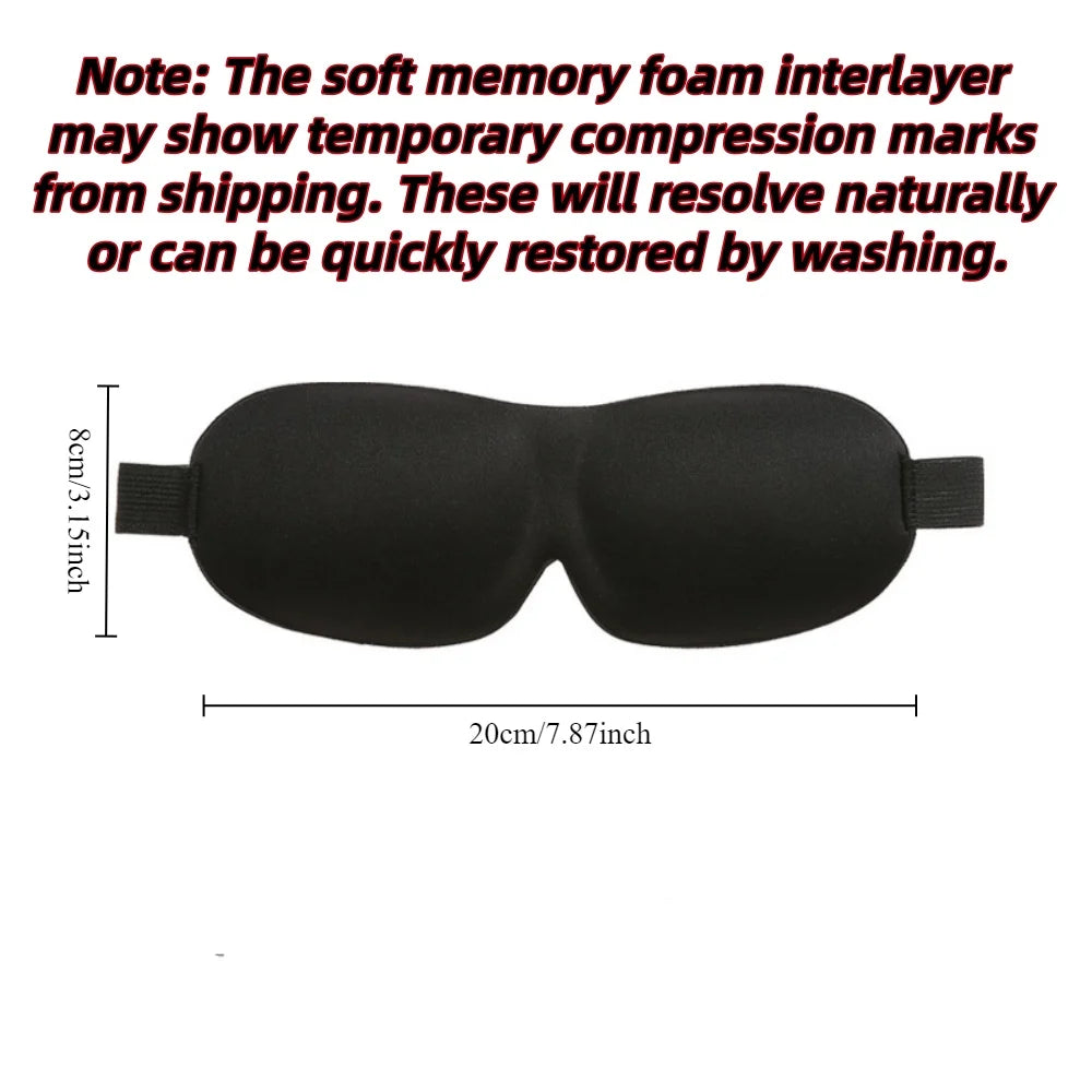 3D Memory Foam Sleep Mask Soft Travel Eye Cover