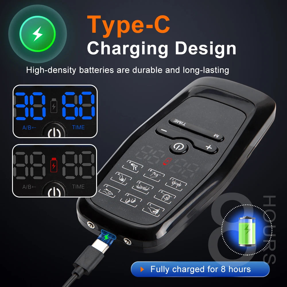 EMS Electric Pulse Massager Digital Device