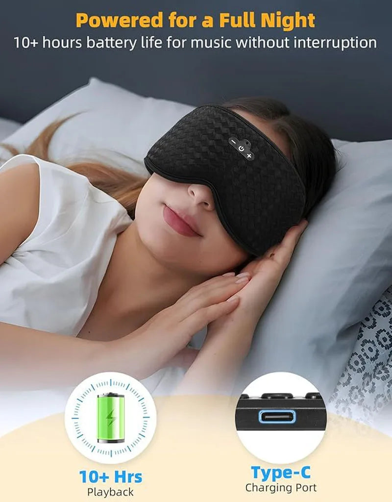 Bluetooth 3D Sleep Eye Mask with Wireless Headphones