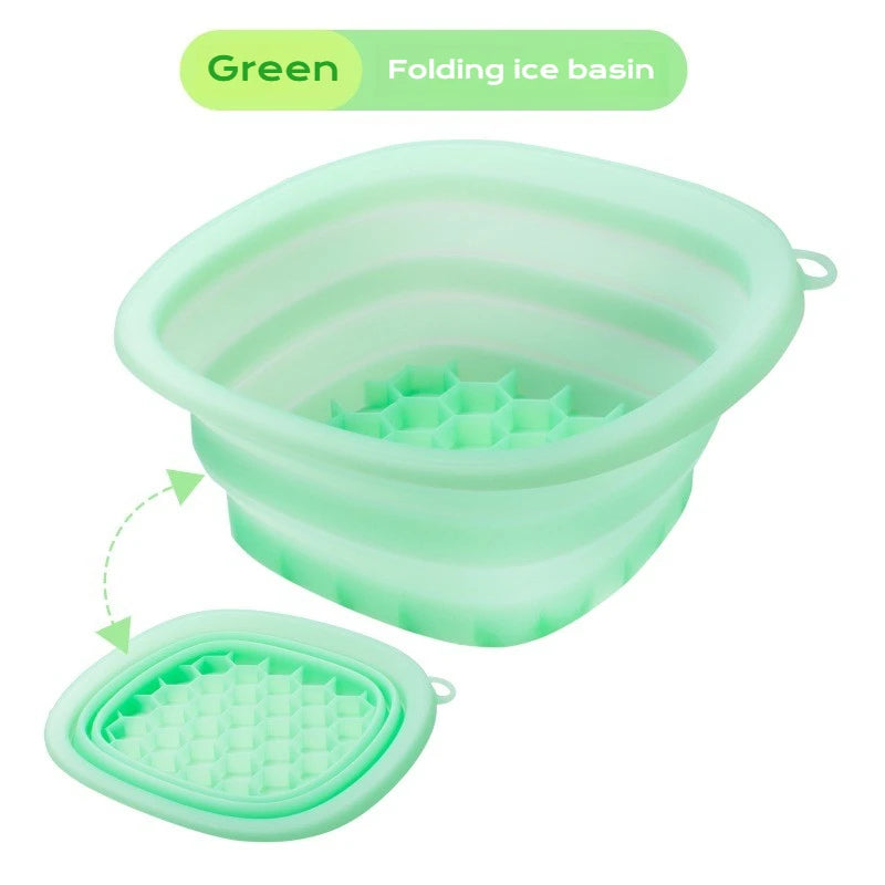 Collapsible Silicone Face Ice Bowl Beauty Tool Travel Size