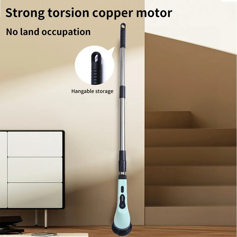 9-in-1 Electric Spin Cleaning Brush Home Scrubber Tool