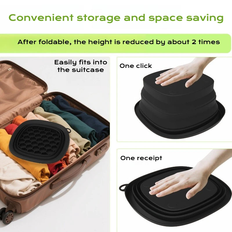 Collapsible Silicone Face Ice Bowl Beauty Tool Travel Size