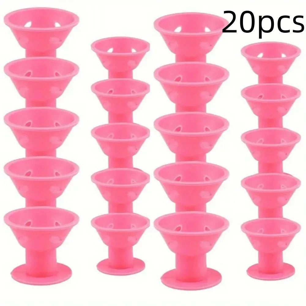 Heatless Silicone Hair Curlers Set – Easy No-Heat Styling Tools