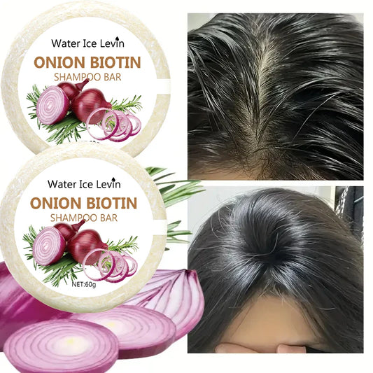 Onion and Biotin Shampoo Bar – Moisturising Hair Cleansing Soap
