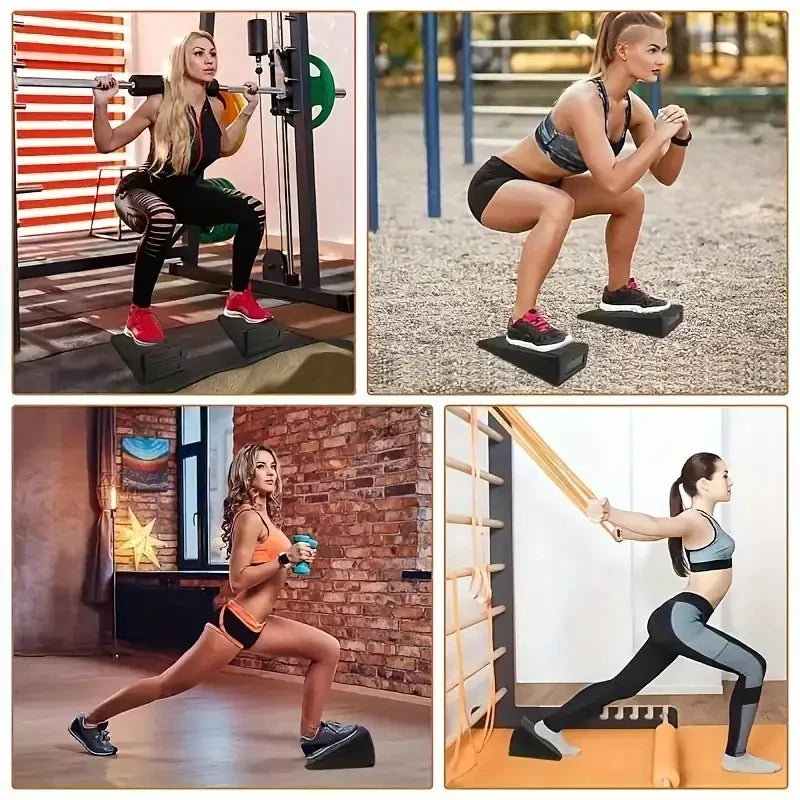 3-Piece Adjustable Yoga Wedge Stretch Blocks