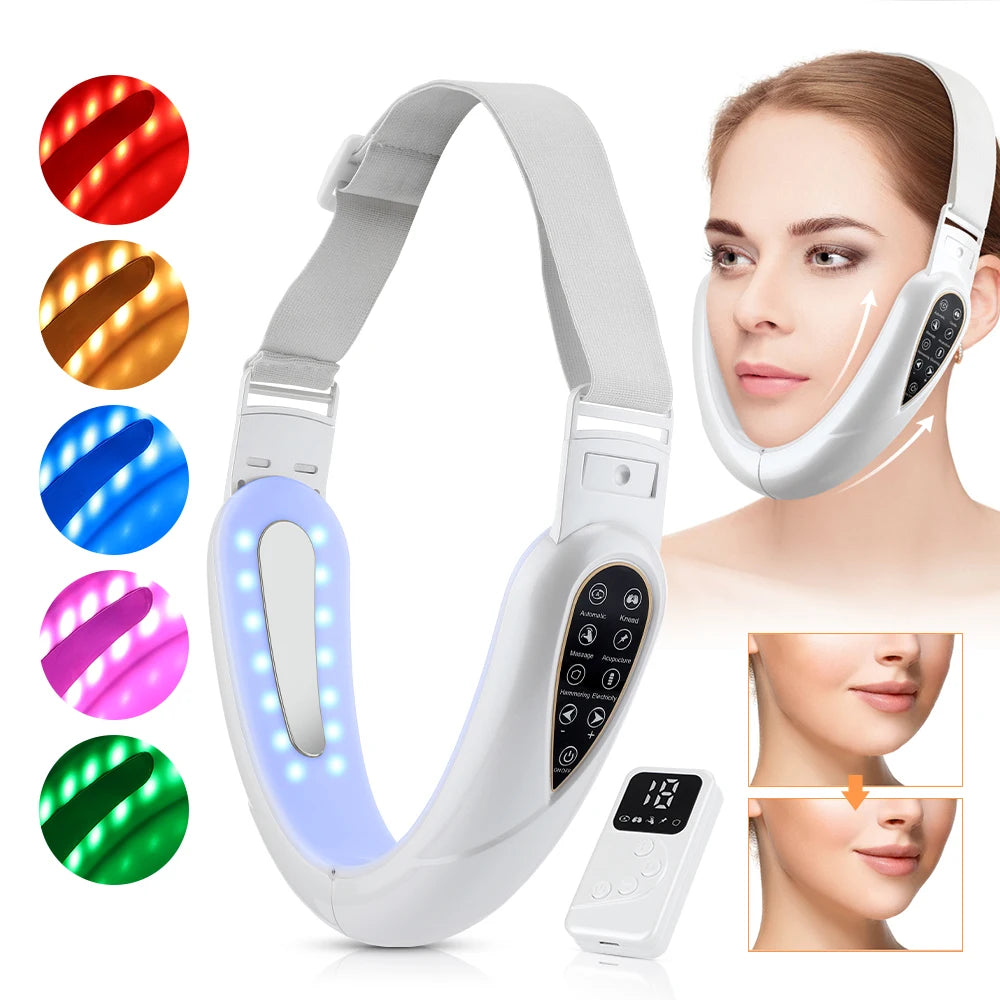 Facial V Lifting Massager with LED & Vibration Therapy