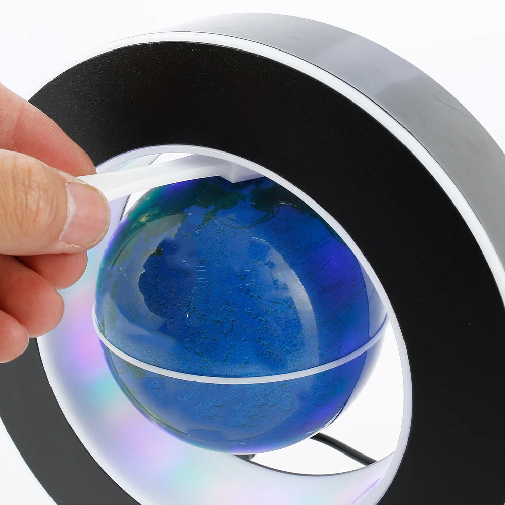 Floating Levitation Globe LED Lamp – Rotating Magnetic World Map