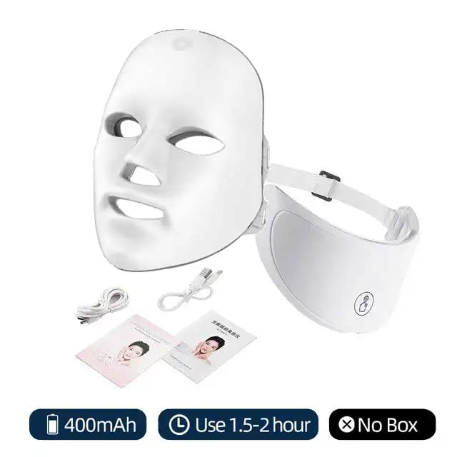 7-Color LED Facial & Neck Mask – Anti-Aging Light Therapy