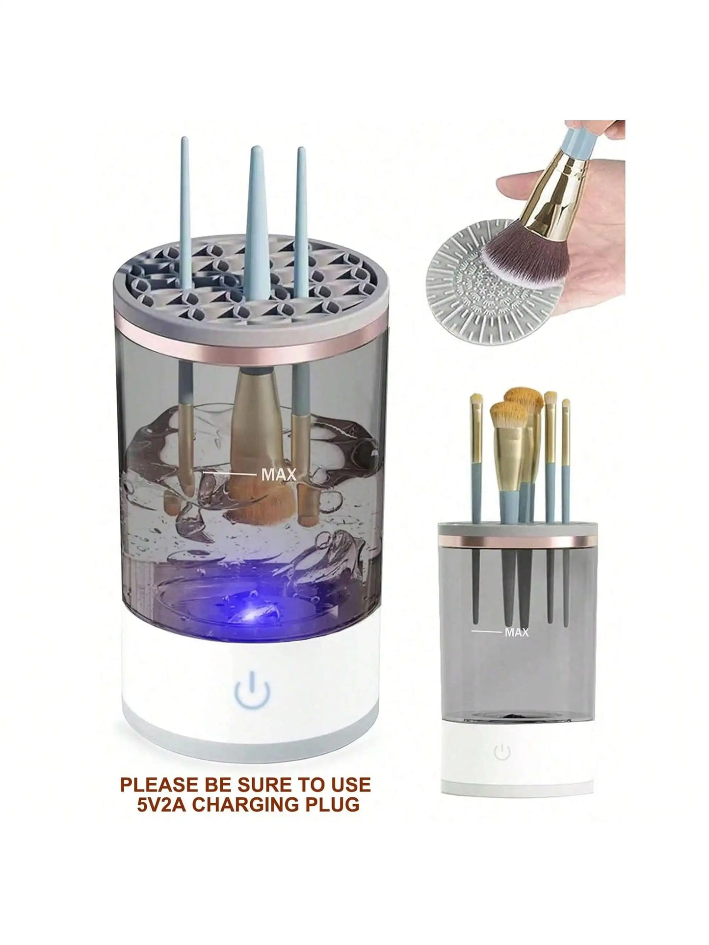 Electric Makeup Brush Cleaner Portable Beauty Tool Machine