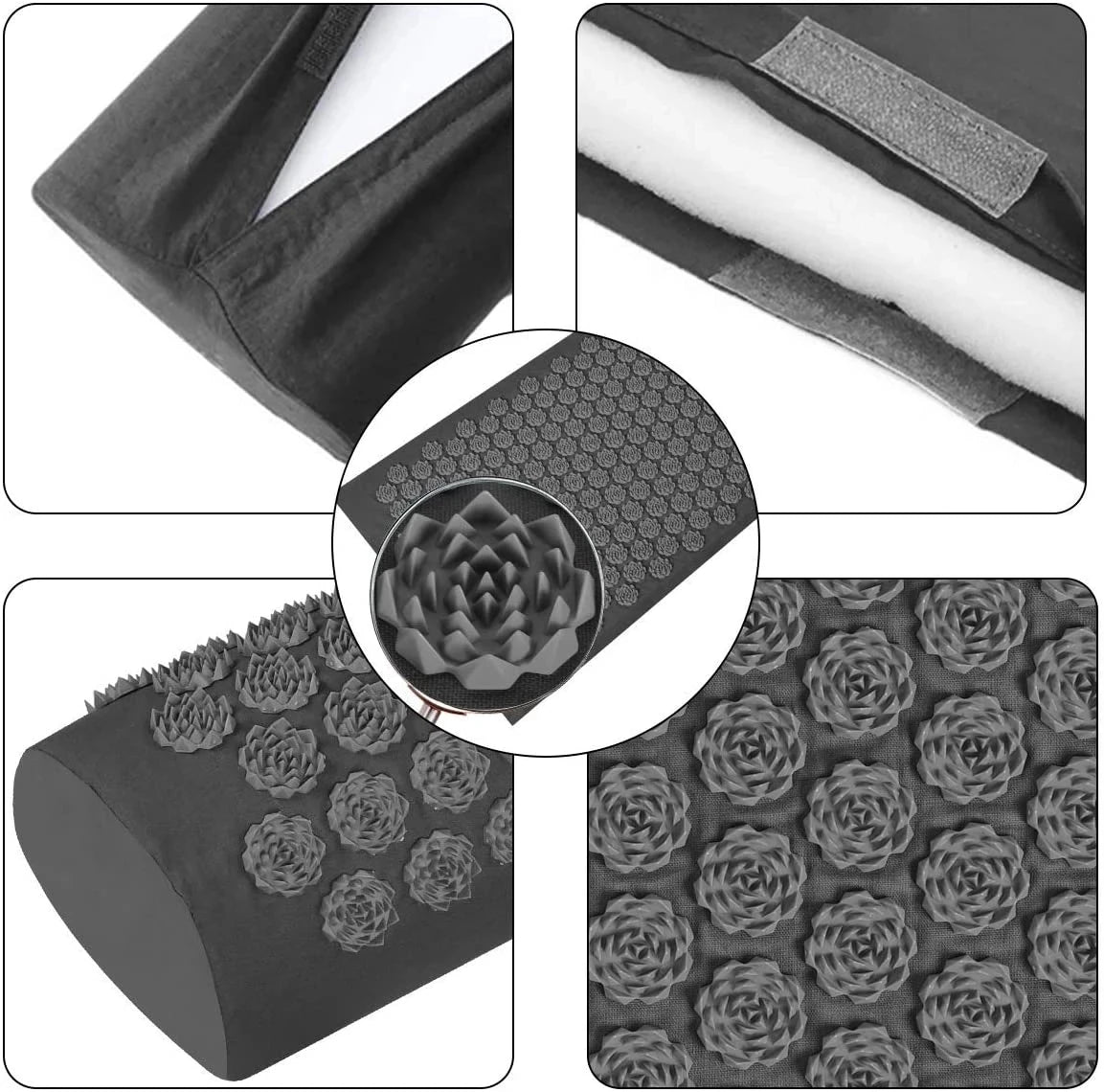 Acupressure Style Yoga Mat with Cushion Spike Design