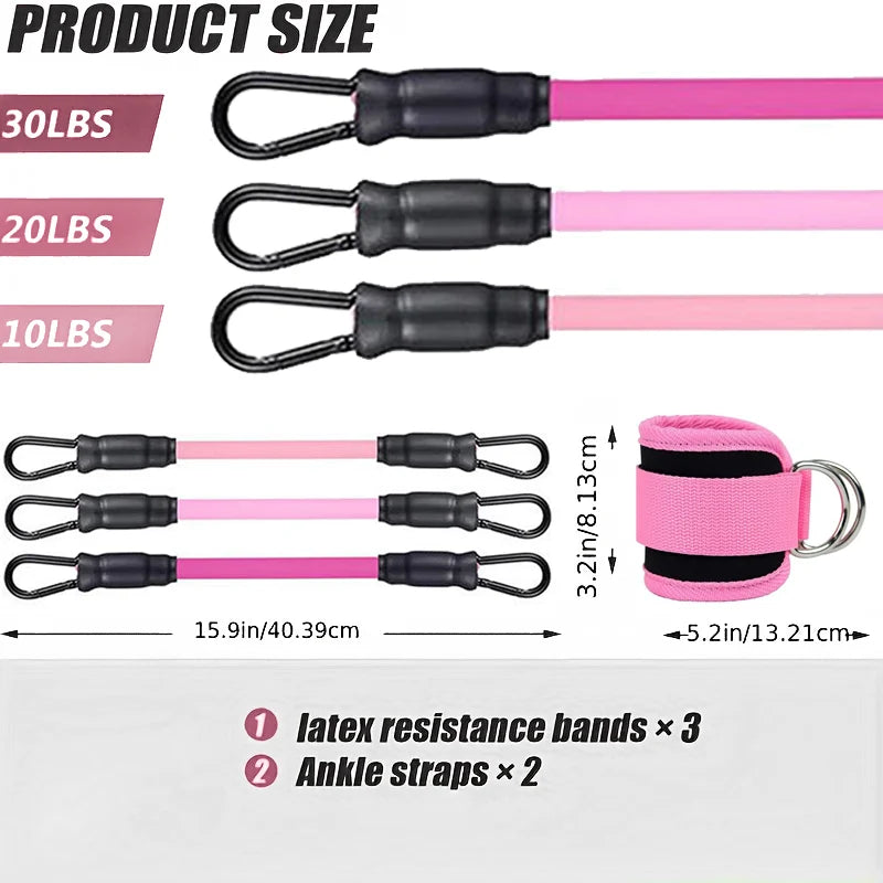 Ankle Resistance Bands Fitness Set