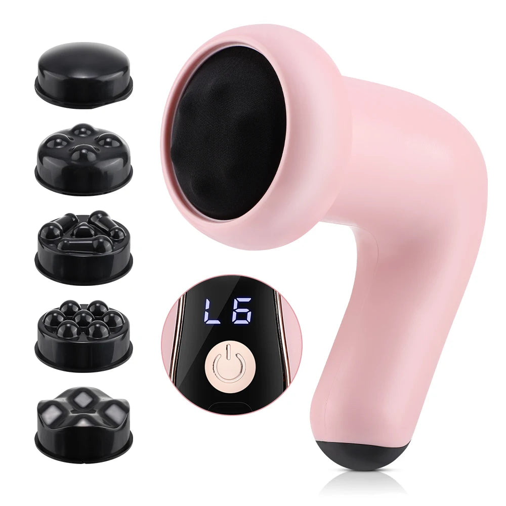 Wireless Body Massage Stick with 5 Massage Heads
