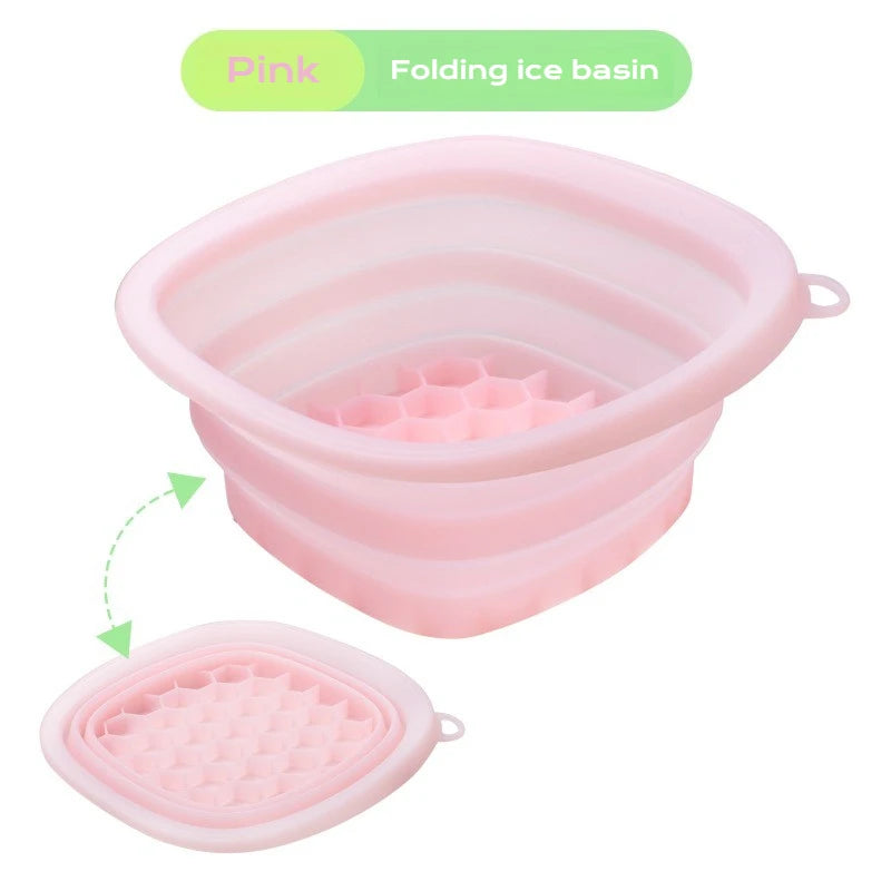 Collapsible Silicone Face Ice Bowl Beauty Tool Travel Size