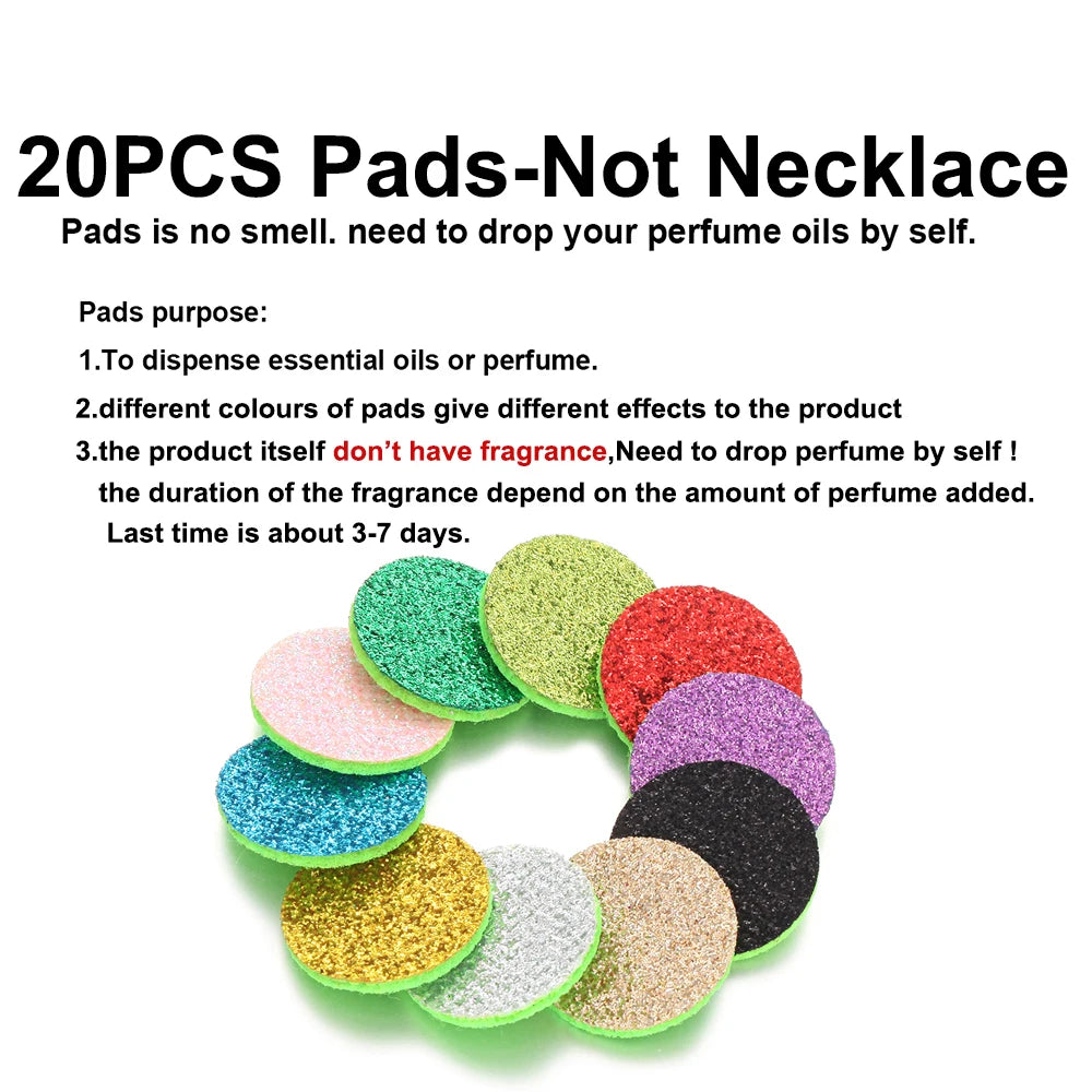 Rhinestone Diffuser Locket Necklace – Essential Oil Aromatherapy Jewellery