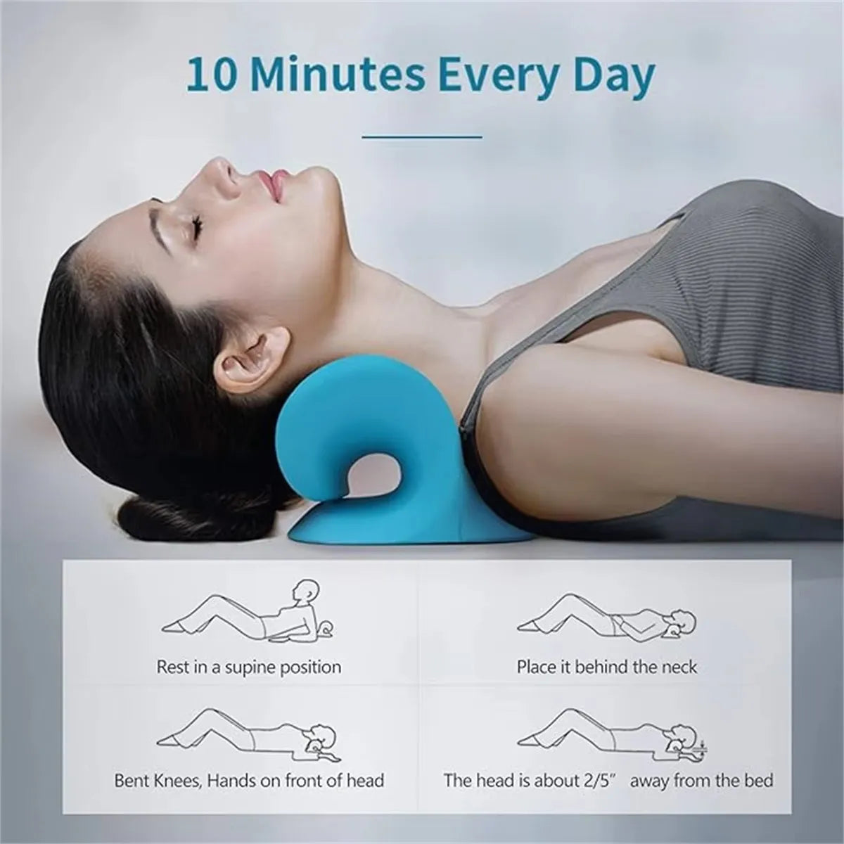 C-Shaped Neck Support Pillow Ergonomic Cushion