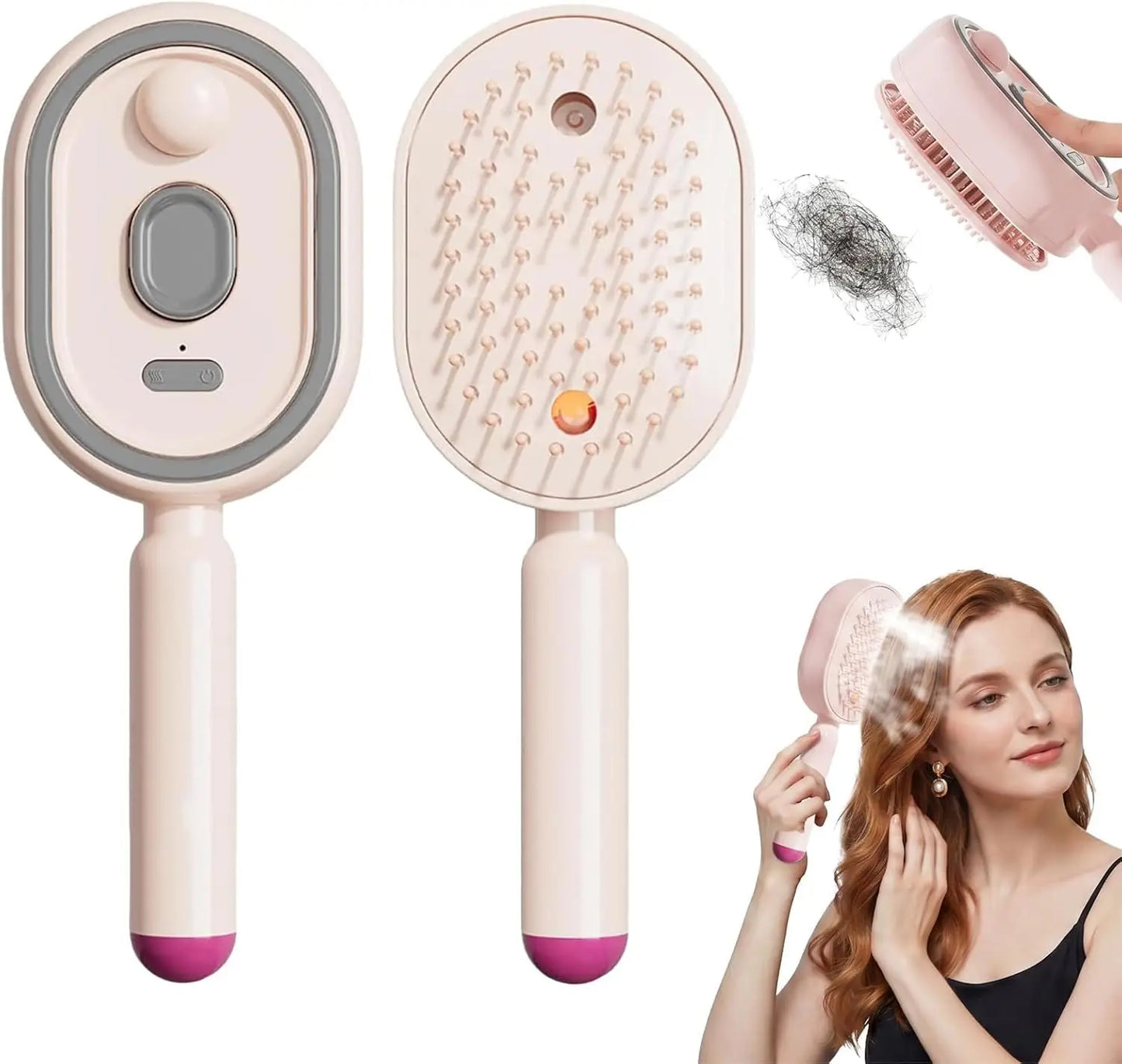 Electric Steam Hair Smoothing Brush