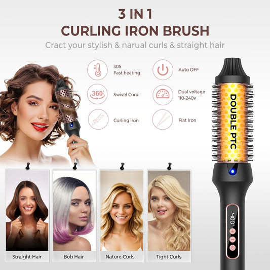 Thermal Hot Air Brush & Volumizer Hair Styling Brush