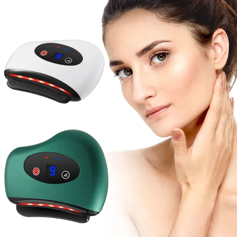 Electric Vibration Gua Sha Massager for Face & Body Care