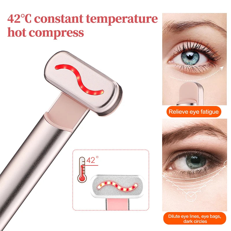EMS Facial Beauty Wand with Light Modes Face Care Tool