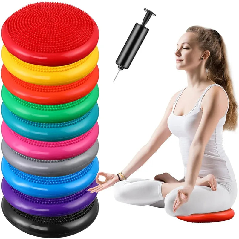 Inflatable Balance Cushion Disc for Core Stability Training
