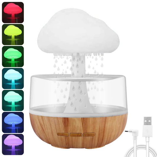 Rain Cloud Humidifier with LED Night Light