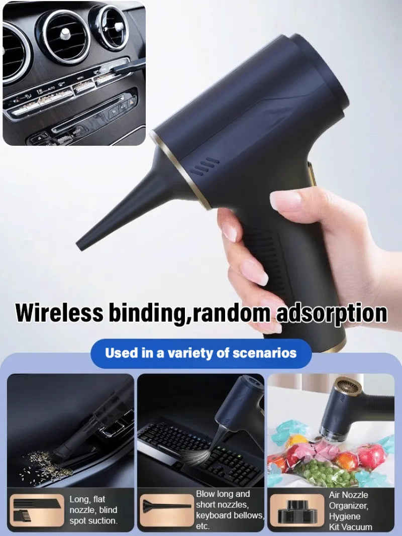 Cordless Handheld Vacuum Cleaner – USB 4-in-1 Compact Cleaner