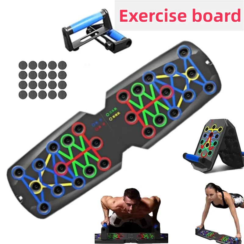 Multifunctional Foldable Push-Up Board for Home Fitness Training