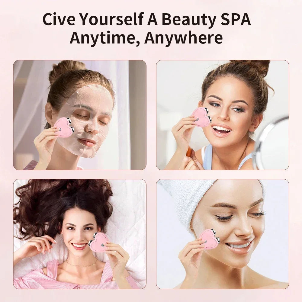 Portable Microcurrent Facial Beauty Roller Device