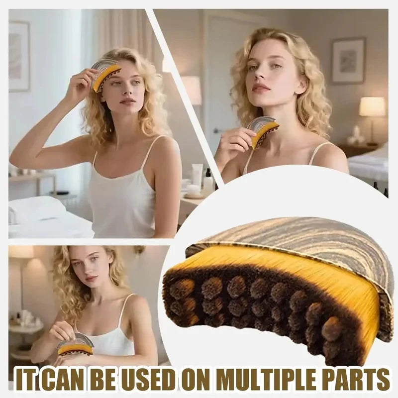 Ergonomic Facial Contour Massage Brush Beauty Tool