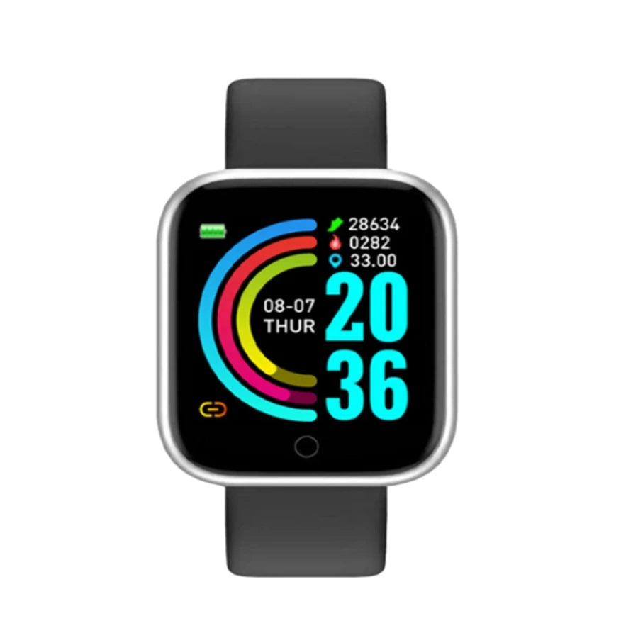 Smart Fitness Watch with Bluetooth Call & Health Tracking
