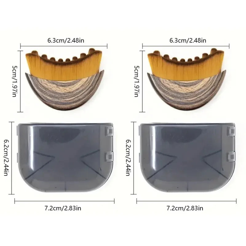 Ergonomic Facial Contour Massage Brush Beauty Tool