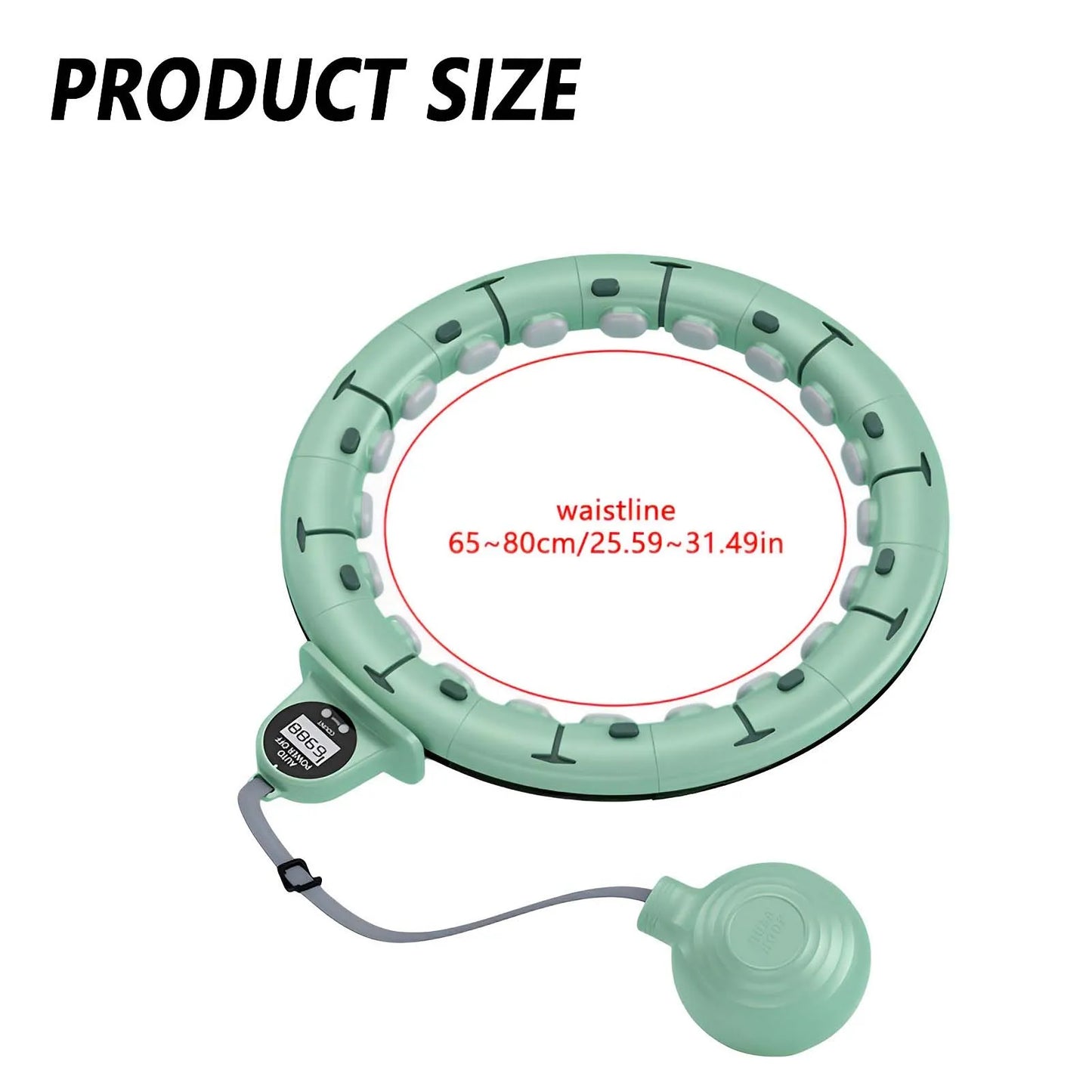 Smart Weighted Fitness Hoop with Counter & Gravity Ball